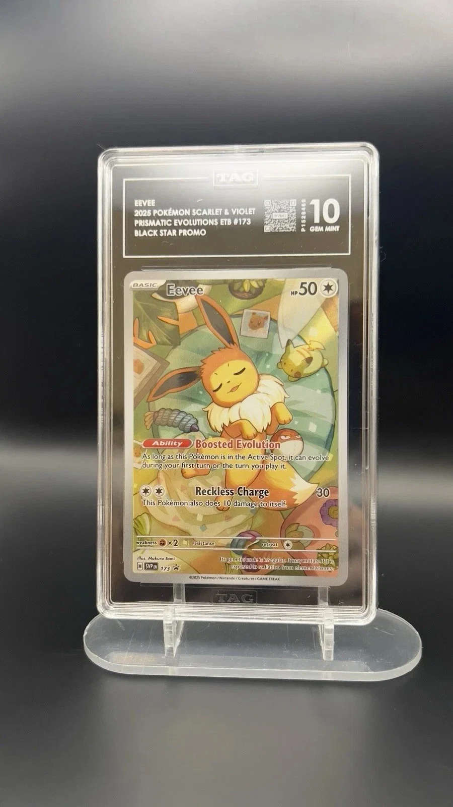 Eevee 173 Black Star Promo - TAG Gem Mint 10