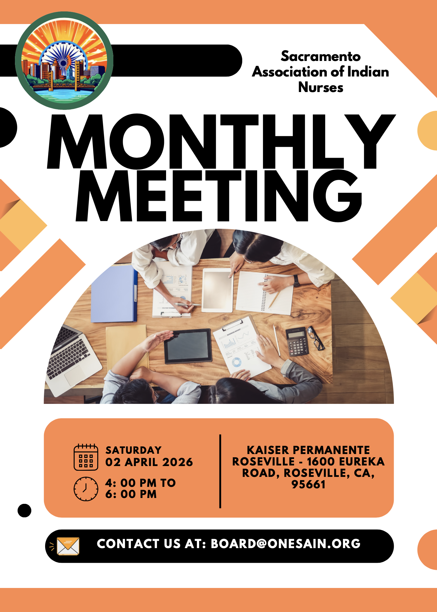 Join Us at the SAIN Monthly Meeting, April 2, 2026