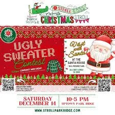 Ugly Sweater Competition at the Park Ridge Christmas Stroll