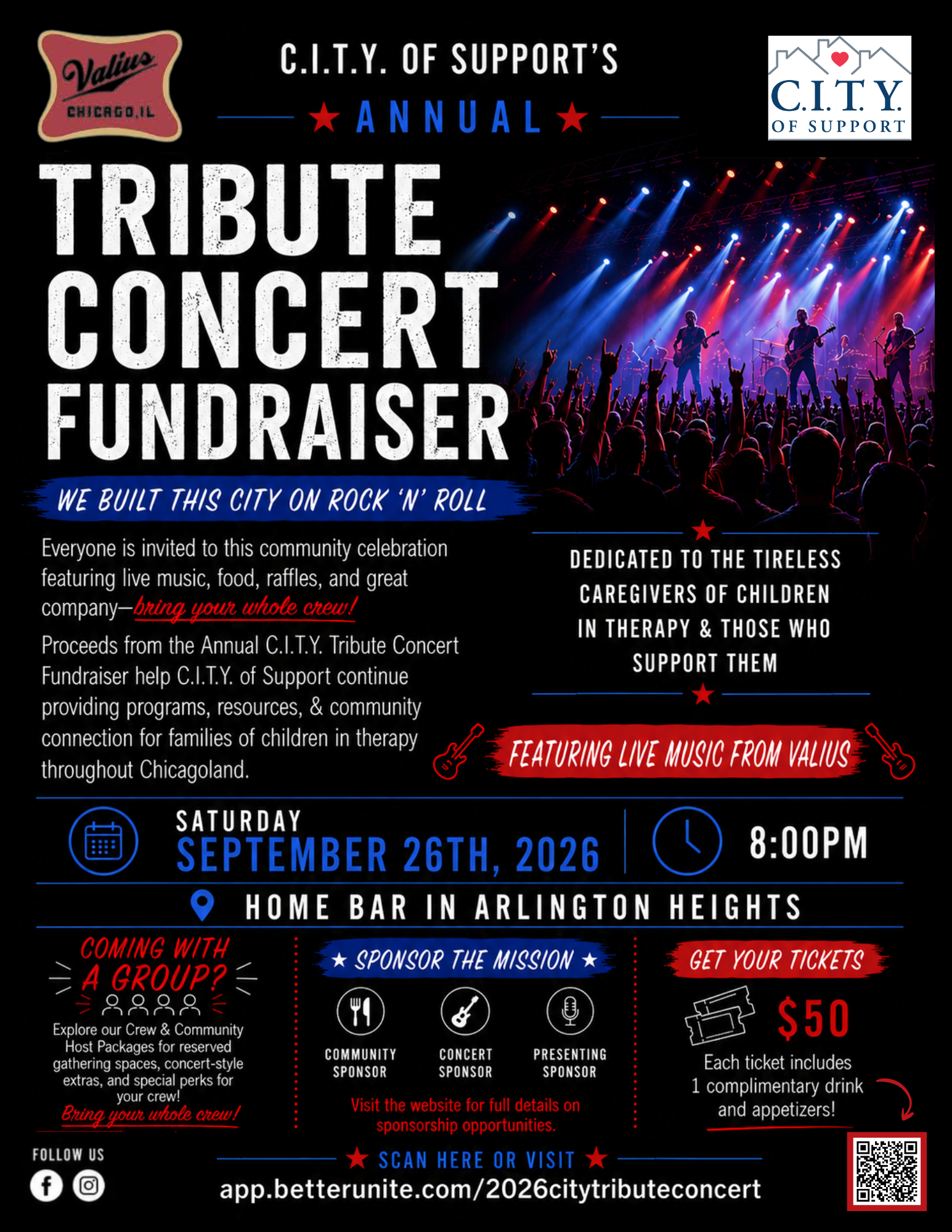C.I.T.Y of Support’s Tribute Concert Fundraiser