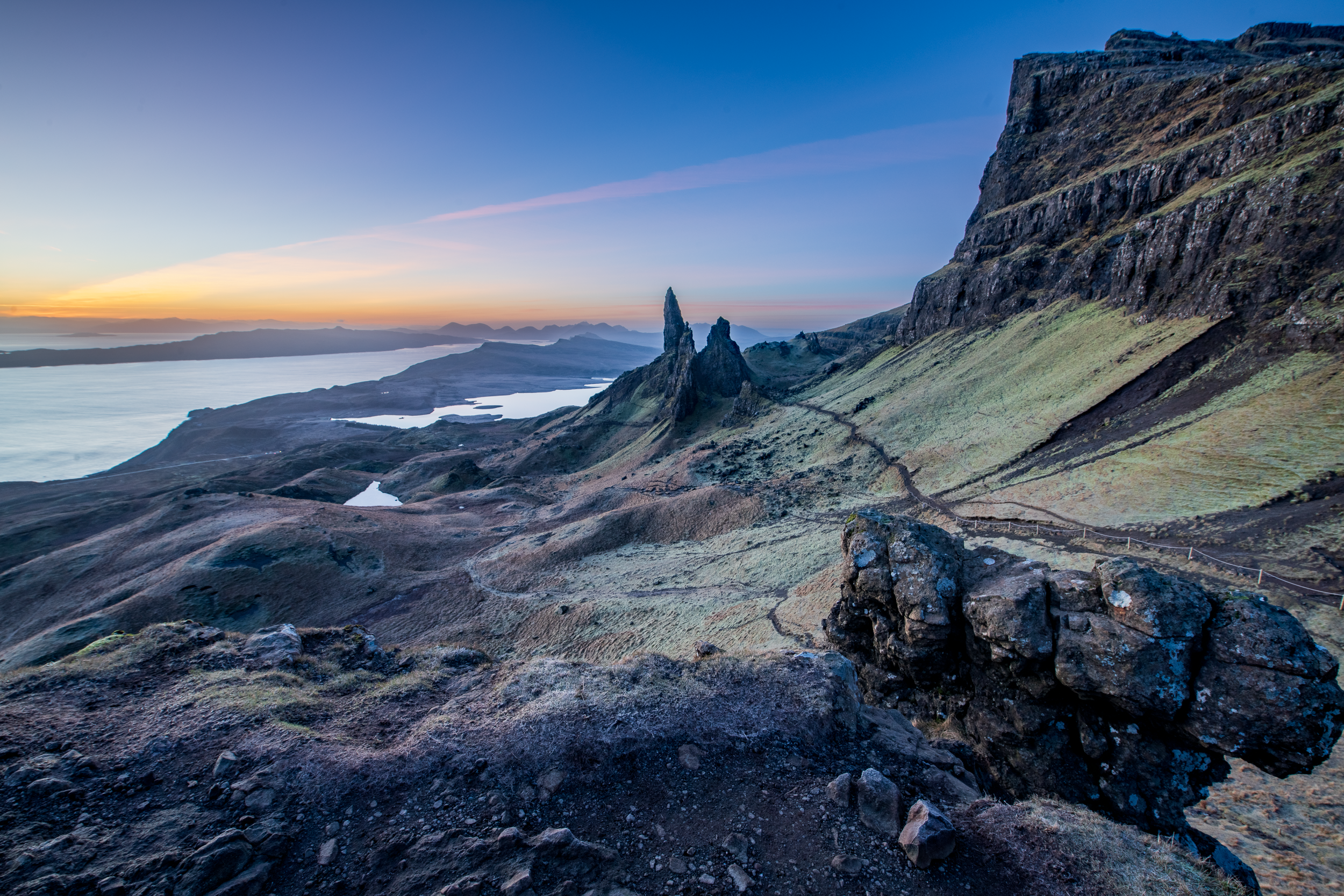 Isle of Skye - Looking towards Old Man Storr sunrise
