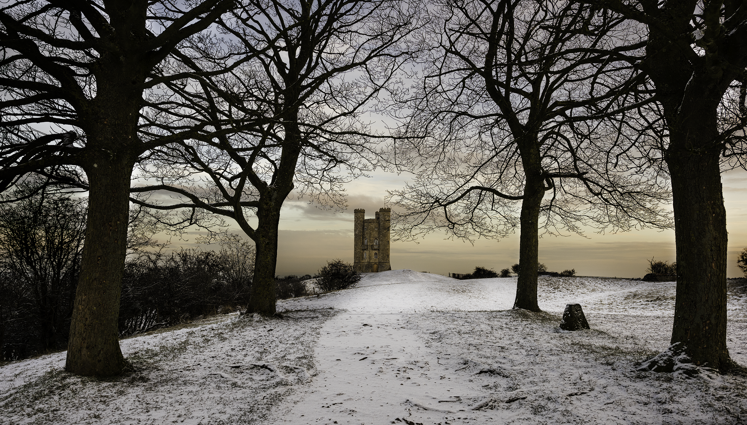 Looking towards Broadway Tower - The Cotswolds