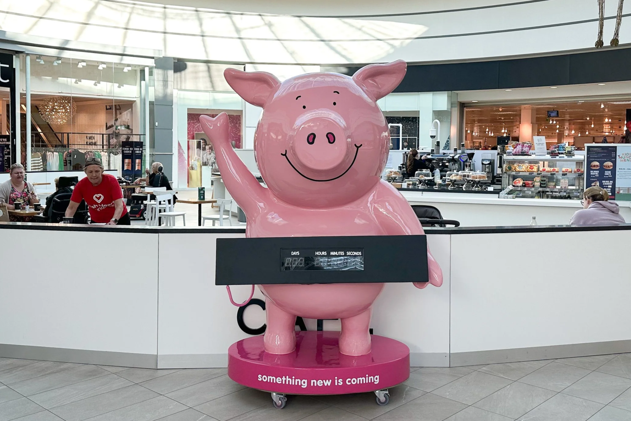 Percy Pig M&S - Fibreglass Sculpture