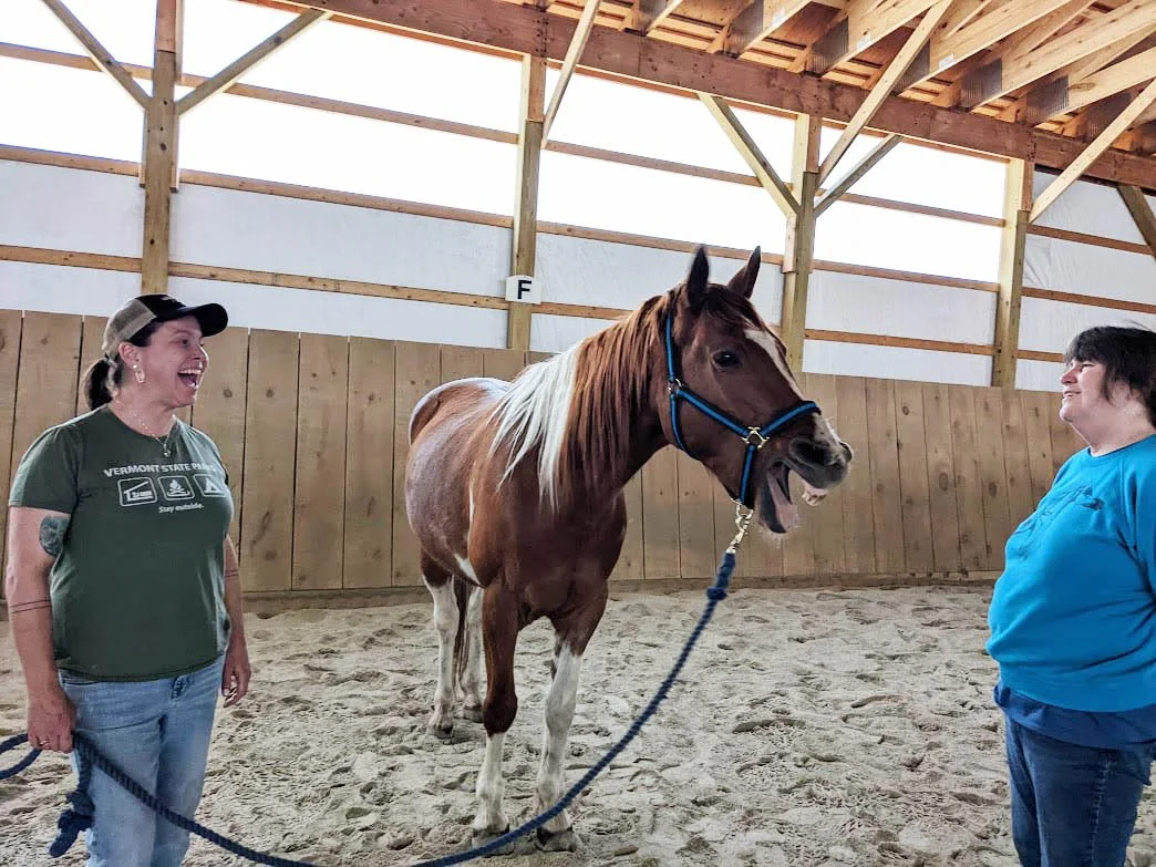 Equine Acupressure class, everyone smiling