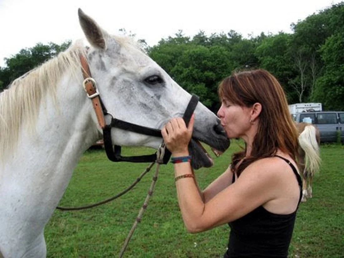 Linda and horse Czammy