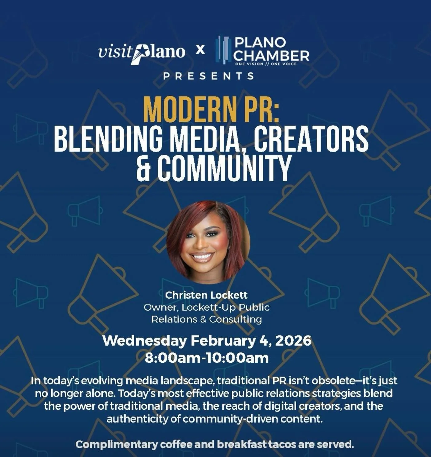 Excited to be joining the @planochamber tomorrow morning!