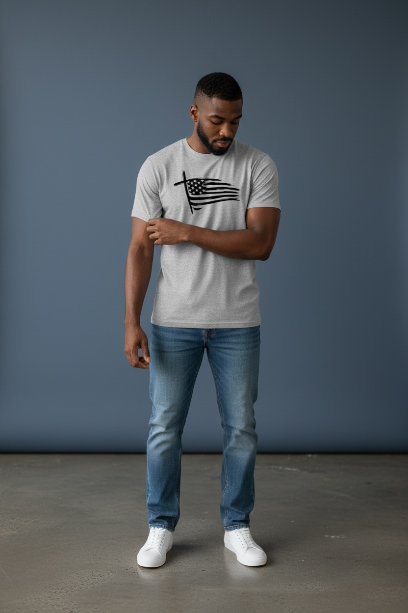 Men's Cross Flag Tee