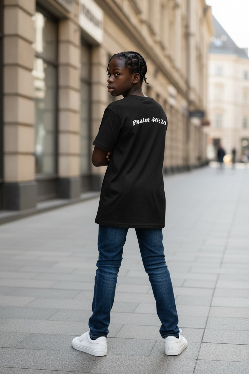 Men's Psalm 46:10 Bible Verse Tee