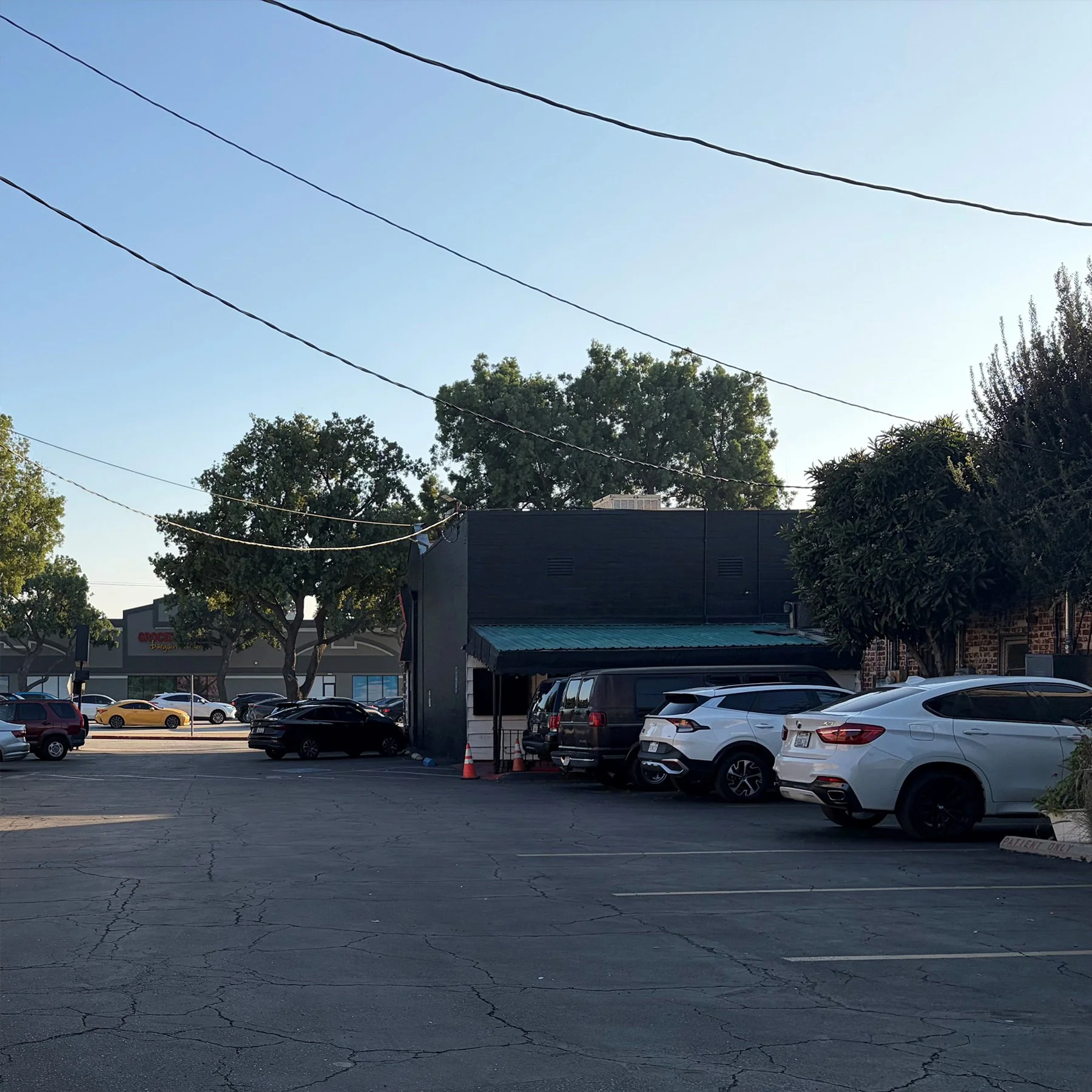 Rear Parking — Convenient parking behind the shop.