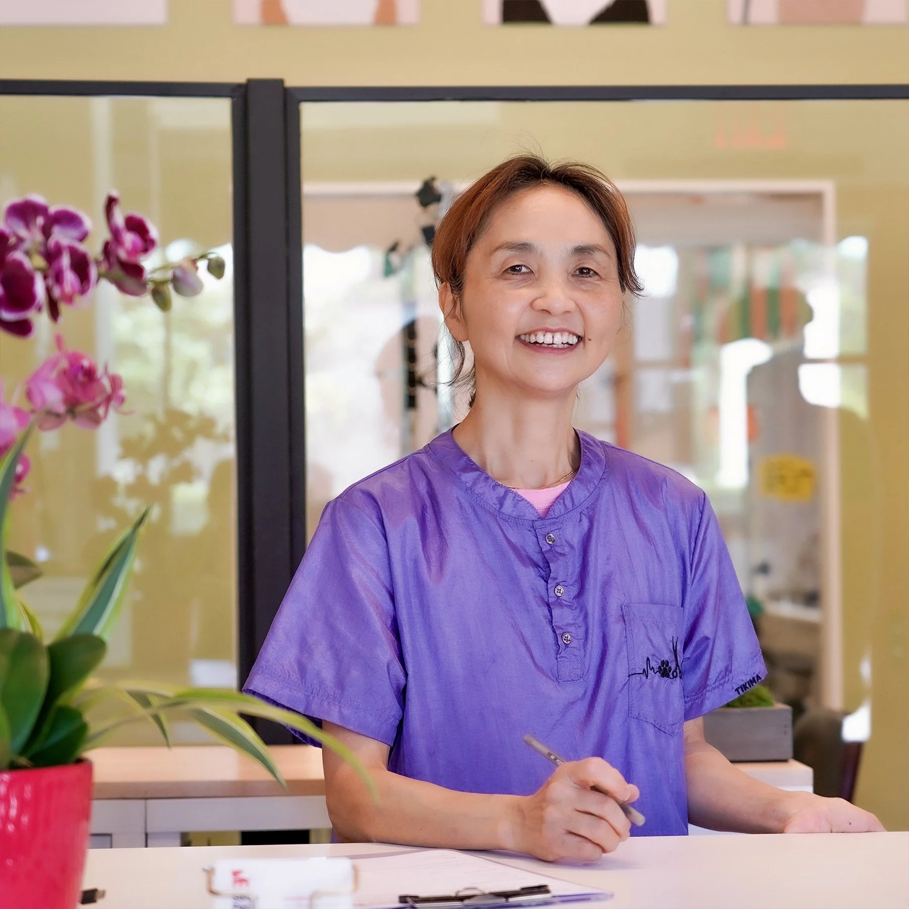 Reception — A warm welcome as you walk in.