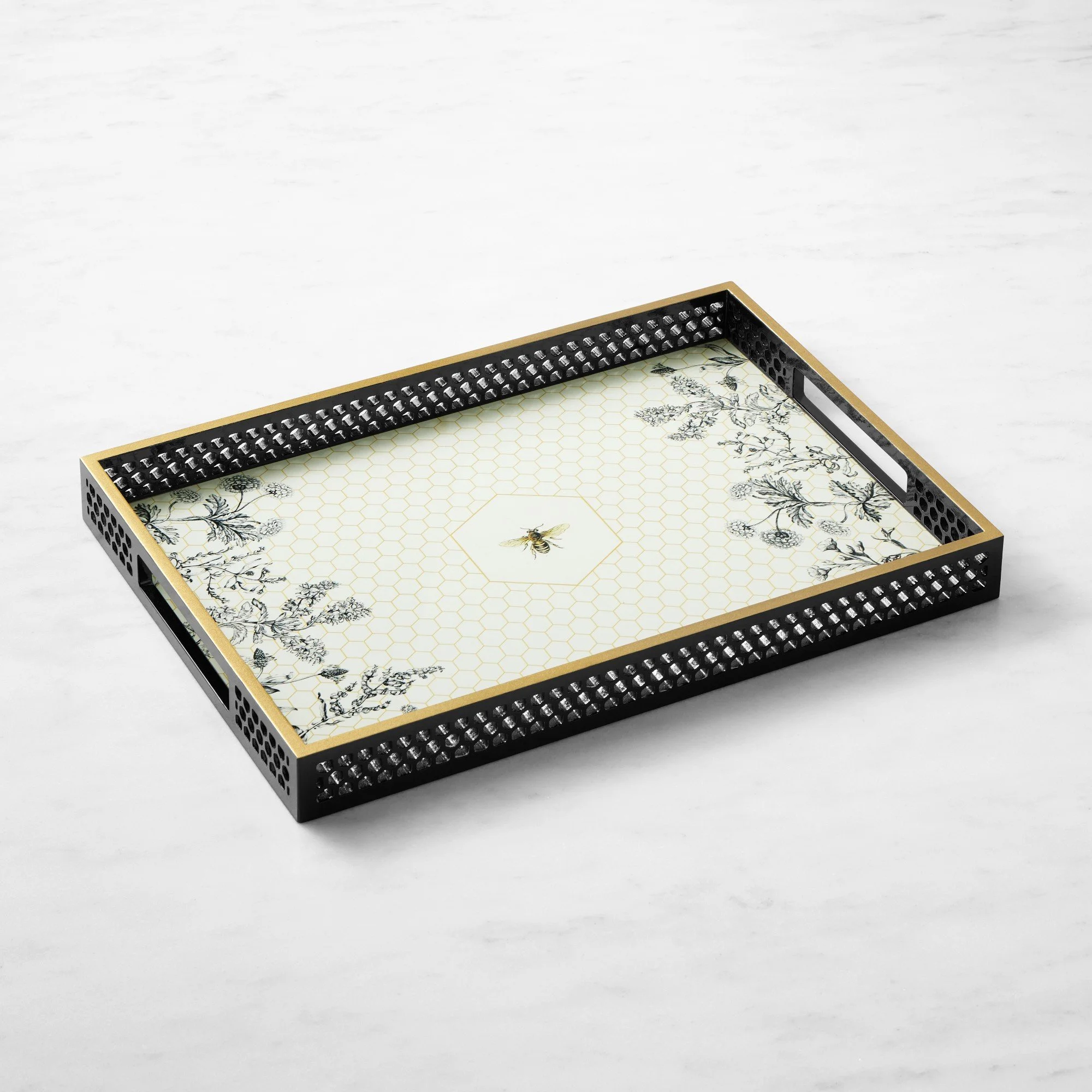 Honeycomb Bee Lacquer Tray