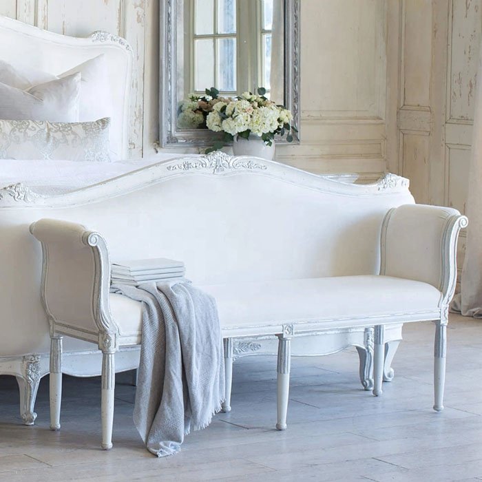 French Country Antique Settee