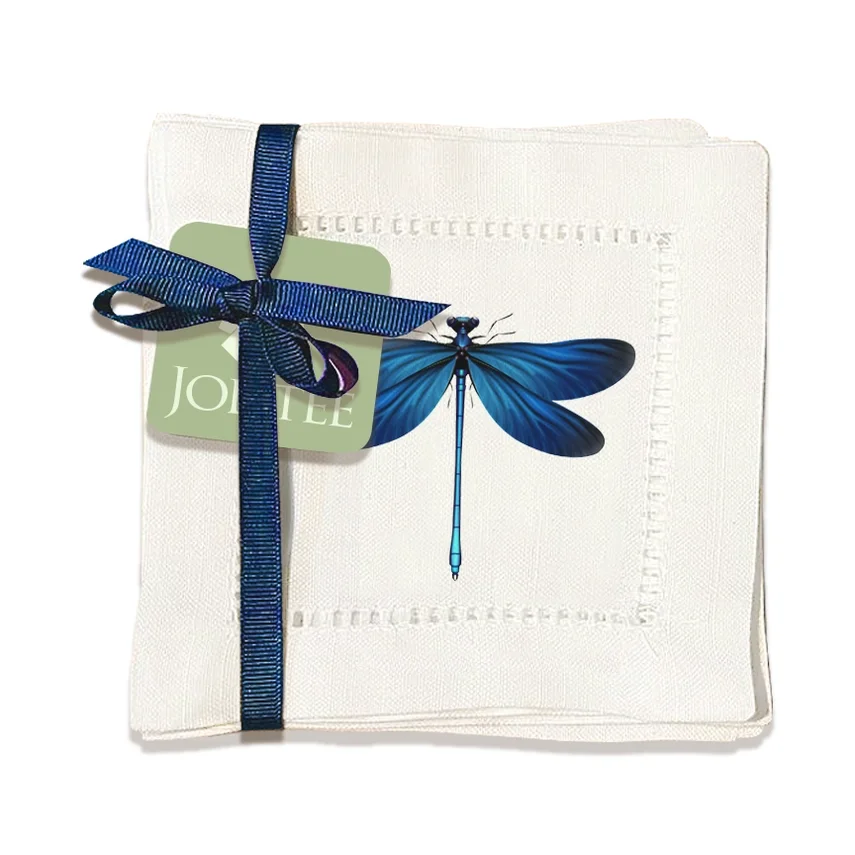 Hemstitch Napkins - Dragonfly (Set of 6)