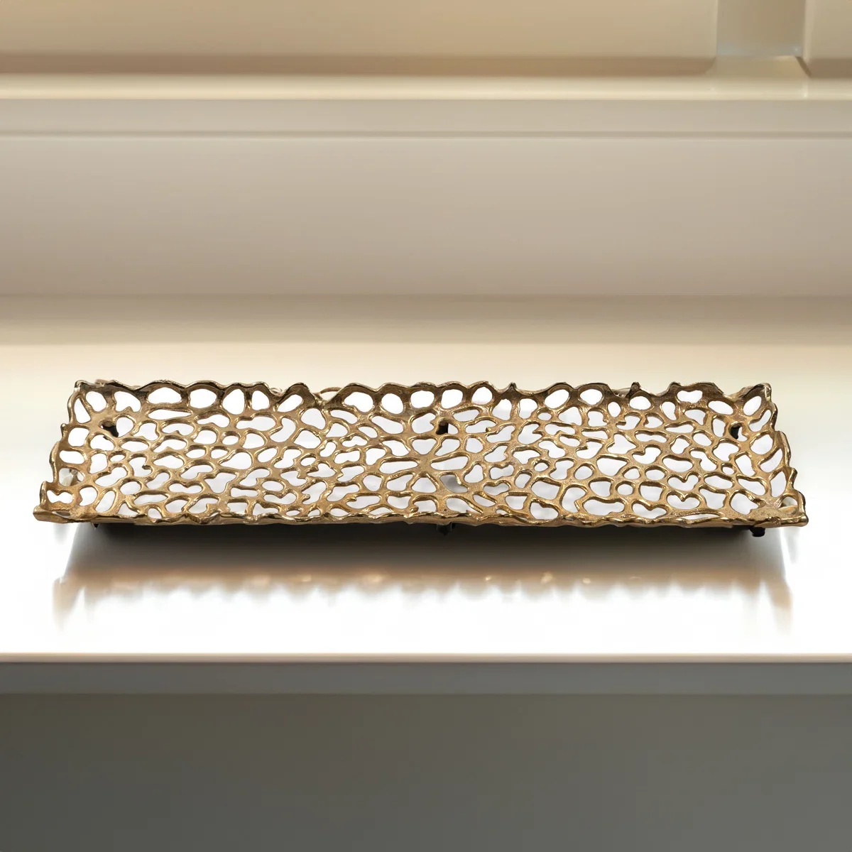 Bellagio Gilded Long Accent Tray