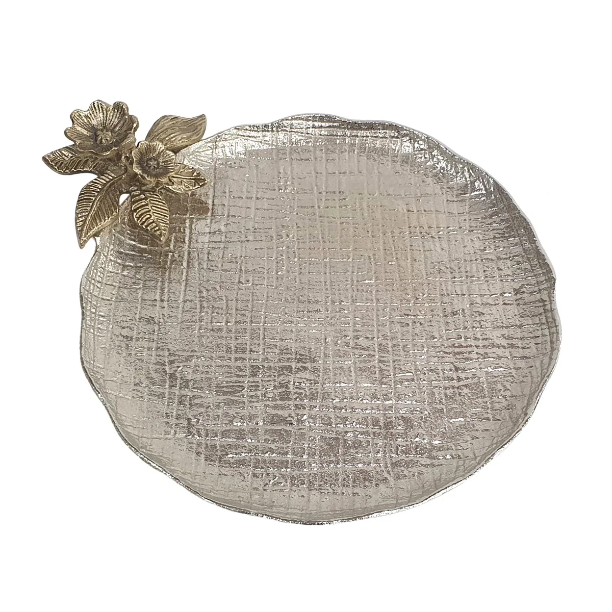 Aurelia Textured Silver Accent Tray