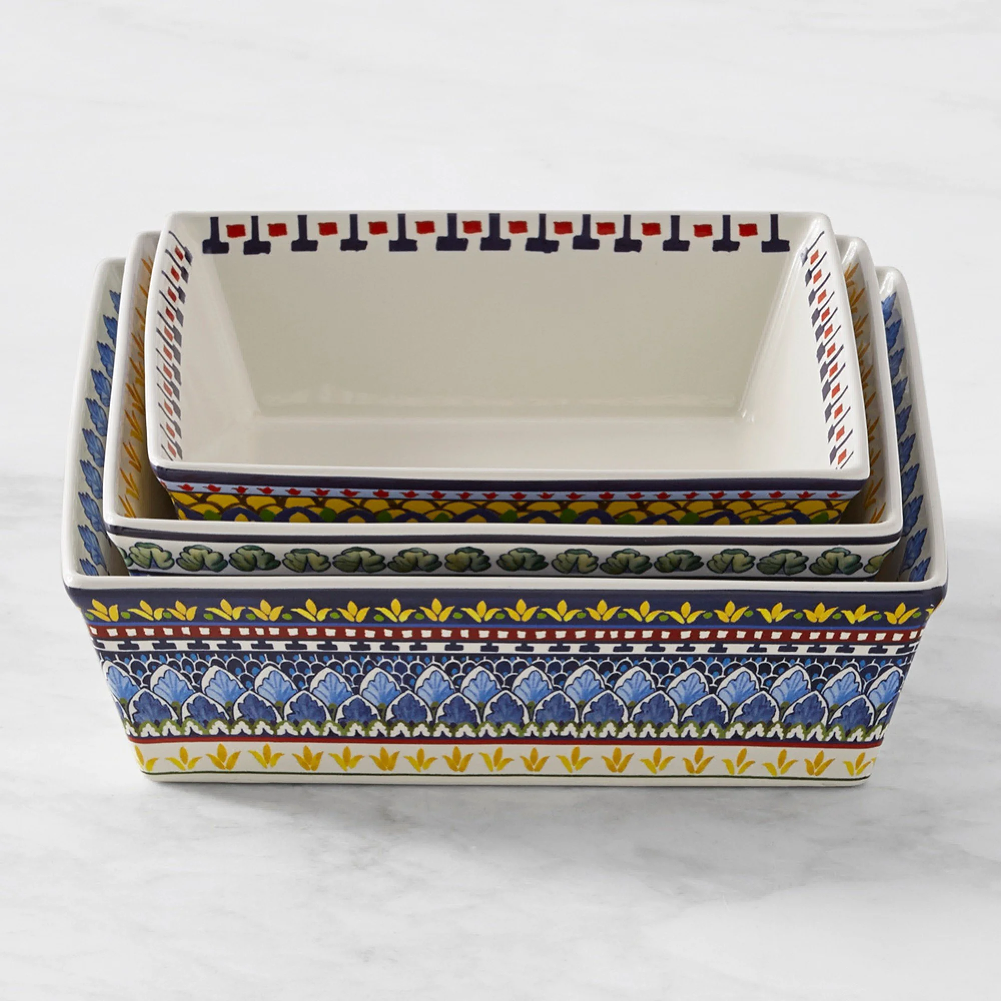 Sicily Stoneware Bakers, Set of 3