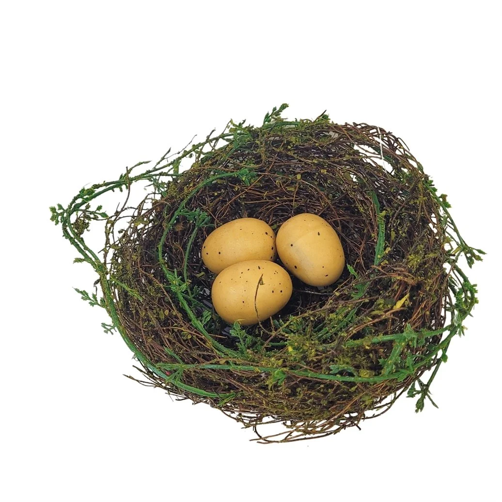 Cypress Grove 6" Decorative Bird’s Nest Accent