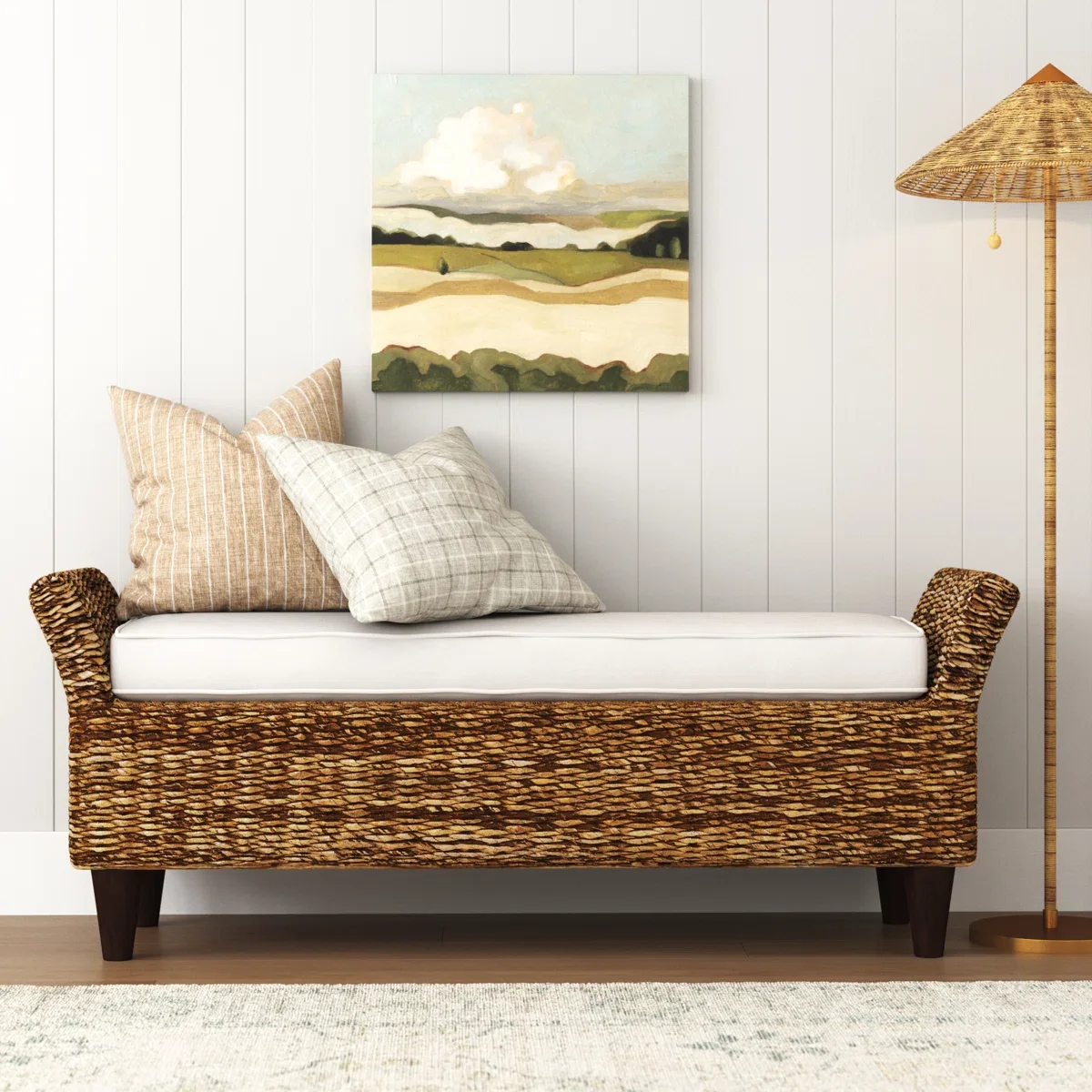 Amalfi Woven Upholstered Bench