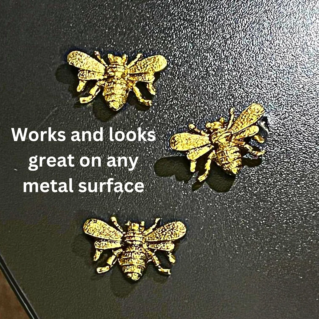 Bee-Shaped Decorative Magnets (Set of 6)