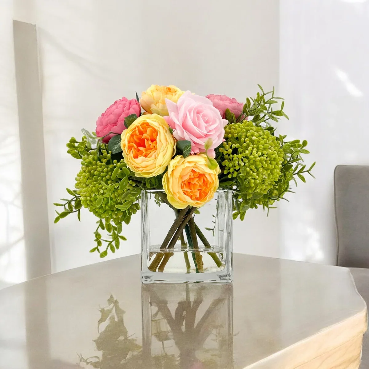 Peonies+And+Real+Touch+Rose,+Berries,+Arrangement+Artificial+Faux+Centerpiece,+French+Floral-558271026 (3).webp