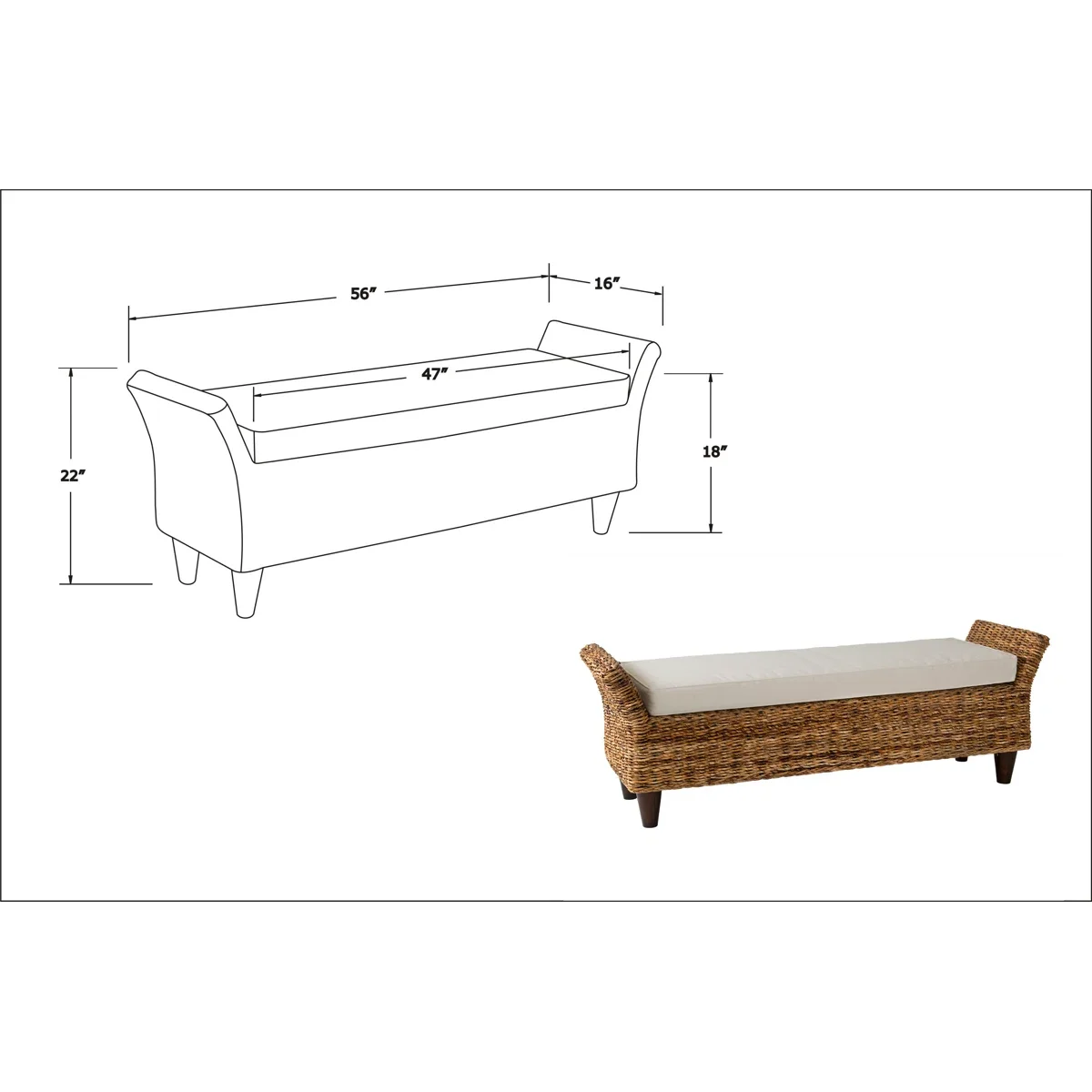Calne+Upholstered+Wicker+Bench (3).webp