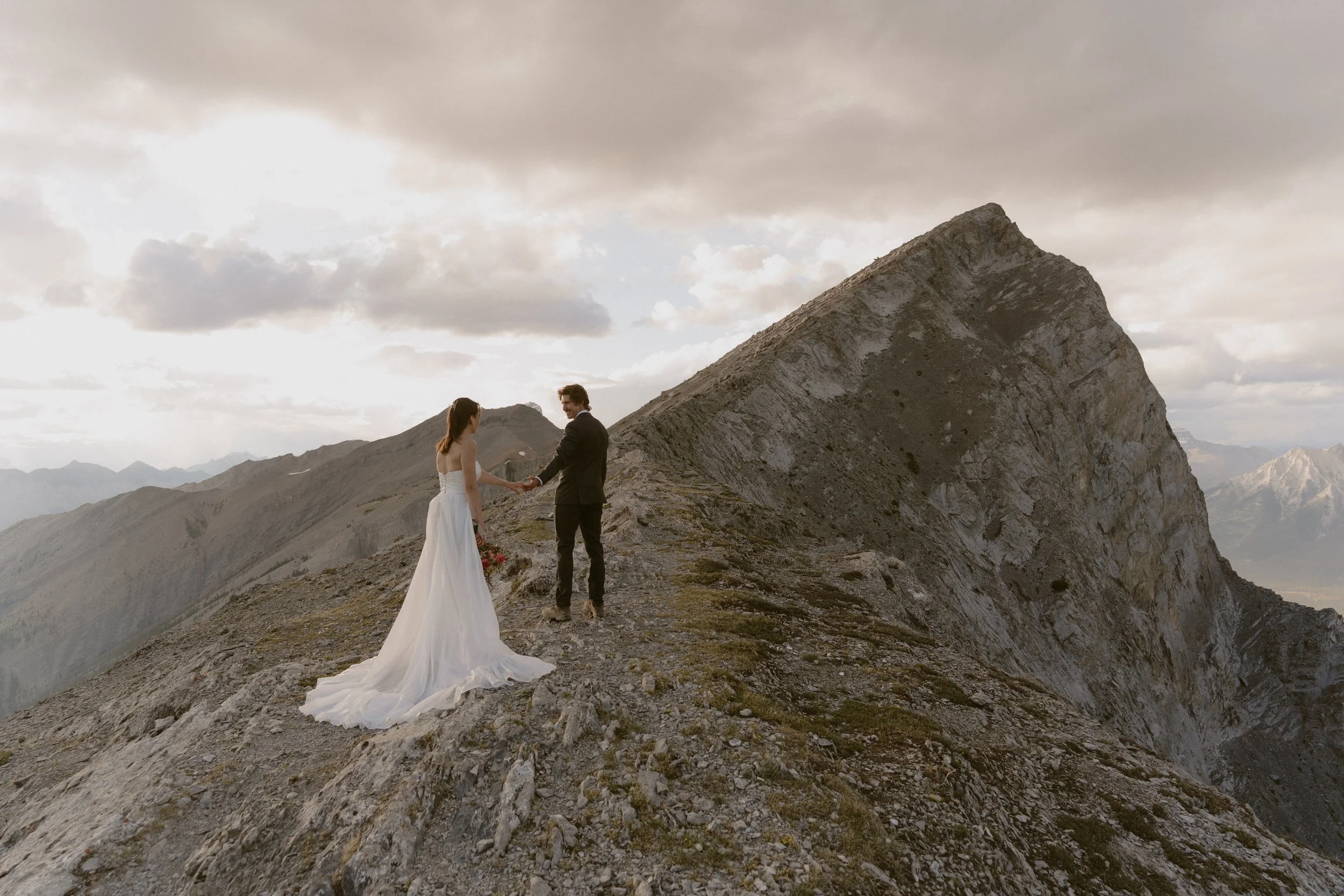 Ha Ling Peak Elopement in Canmore By: Summit &amp; Sage