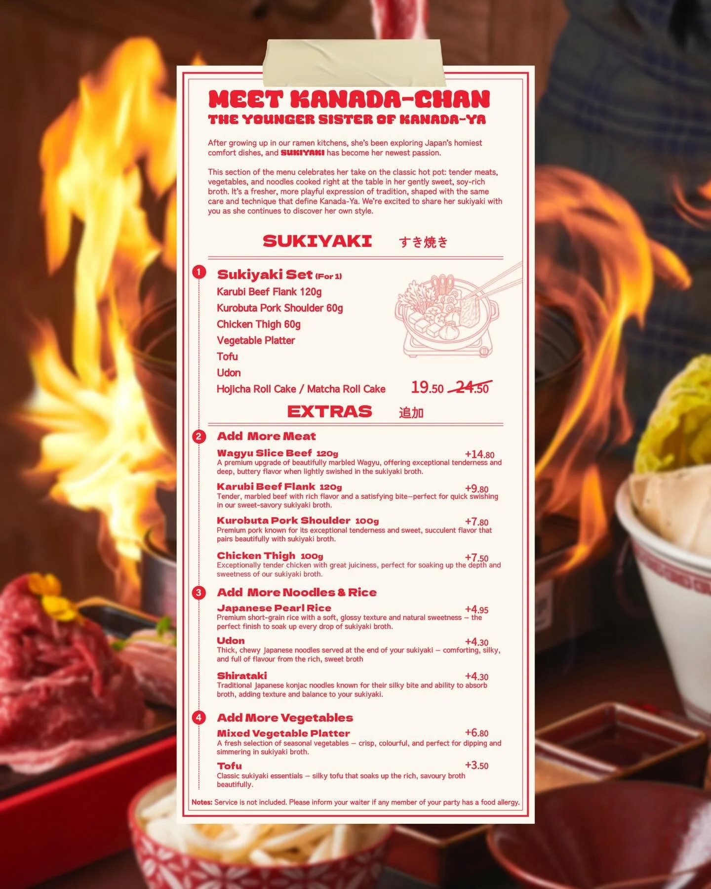 🔥 WEEKEND SUKIYAKI SPECIAL 🔥
We&rsquo;re dropping 20 portions per day, today through Sunday &mdash; and trust us, they go fast.
Soft, slow-simmered beef and Japanese kurobuta pork in a sweet soy-dashi broth&hellip; cozy, nostalgic, and ridiculously