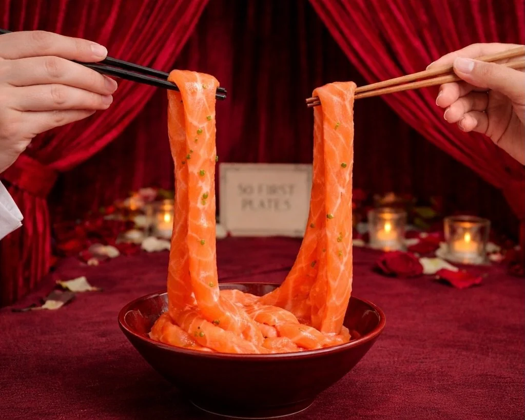 Still deciding what to do for Valentine&rsquo;s?

Come slurp something better.

Silky salmon &ldquo;noodles&rdquo;.
Crispy molten cheese katsu.
Cosy udon.
Or a sukiyaki set made to share.

No clich&eacute;s.
Just warm bowls, good company, and food wo
