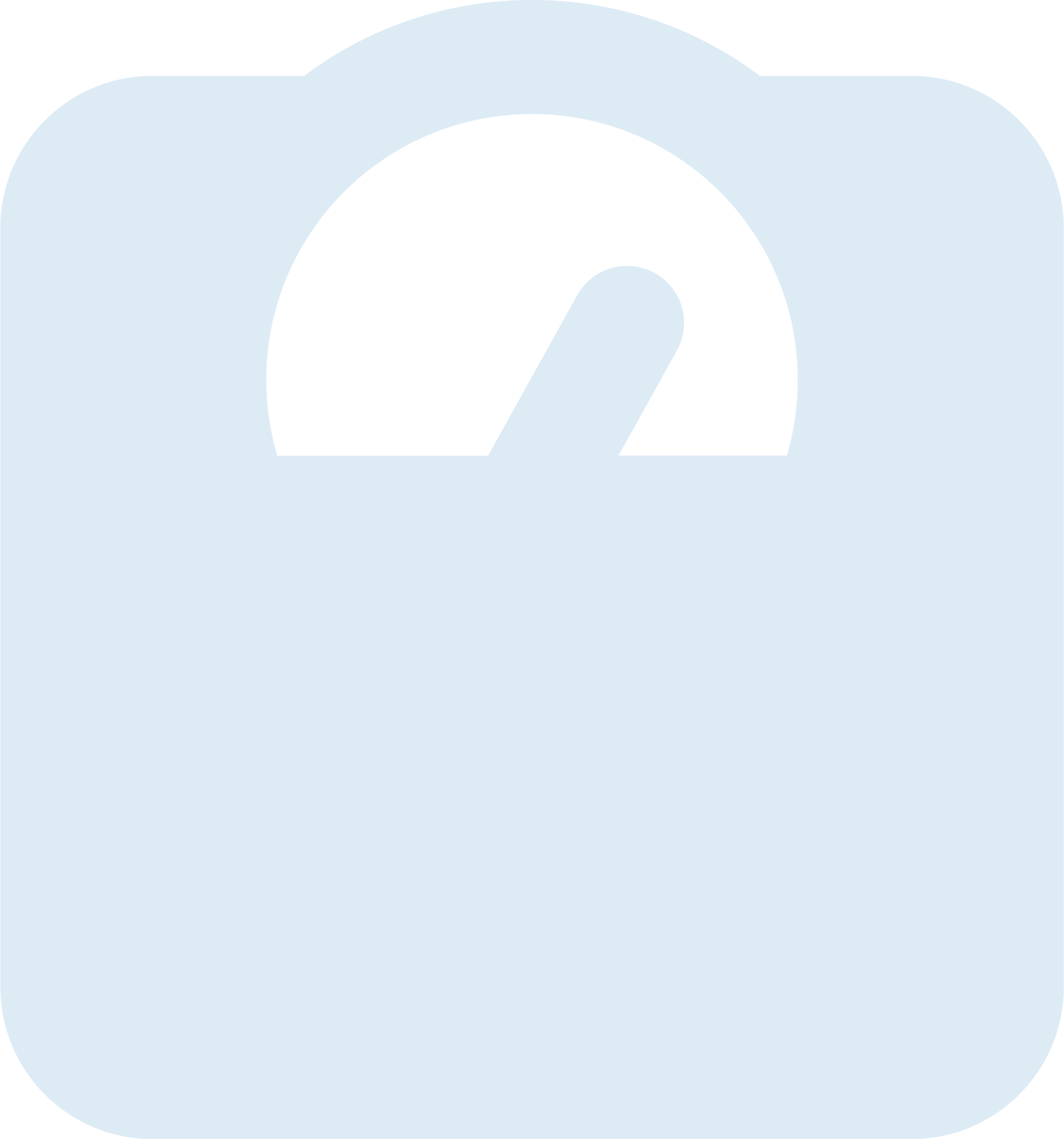 Illustration of a power button icon with a black circular shape and a vertical line in the center, set against a light blue background.