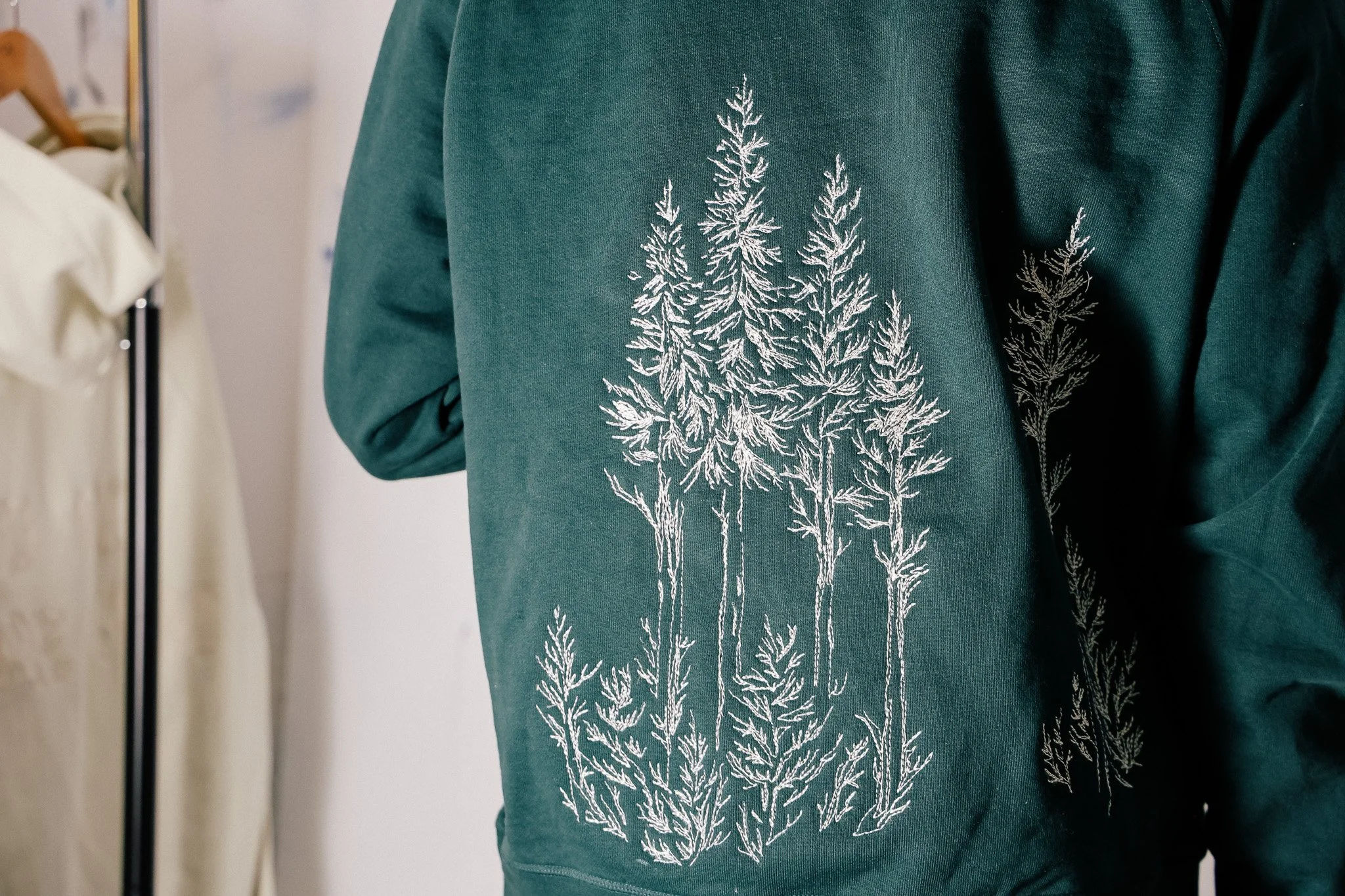 lodgepoles hand sewn embroidery