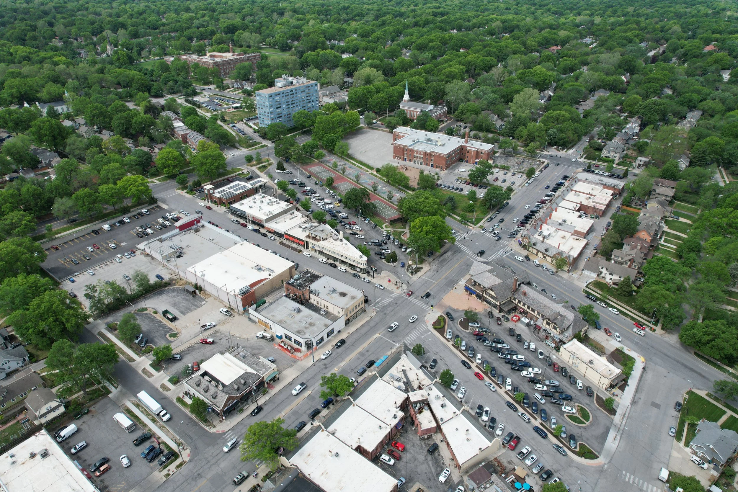 Brookside Kansas City Drone Photo.JPG