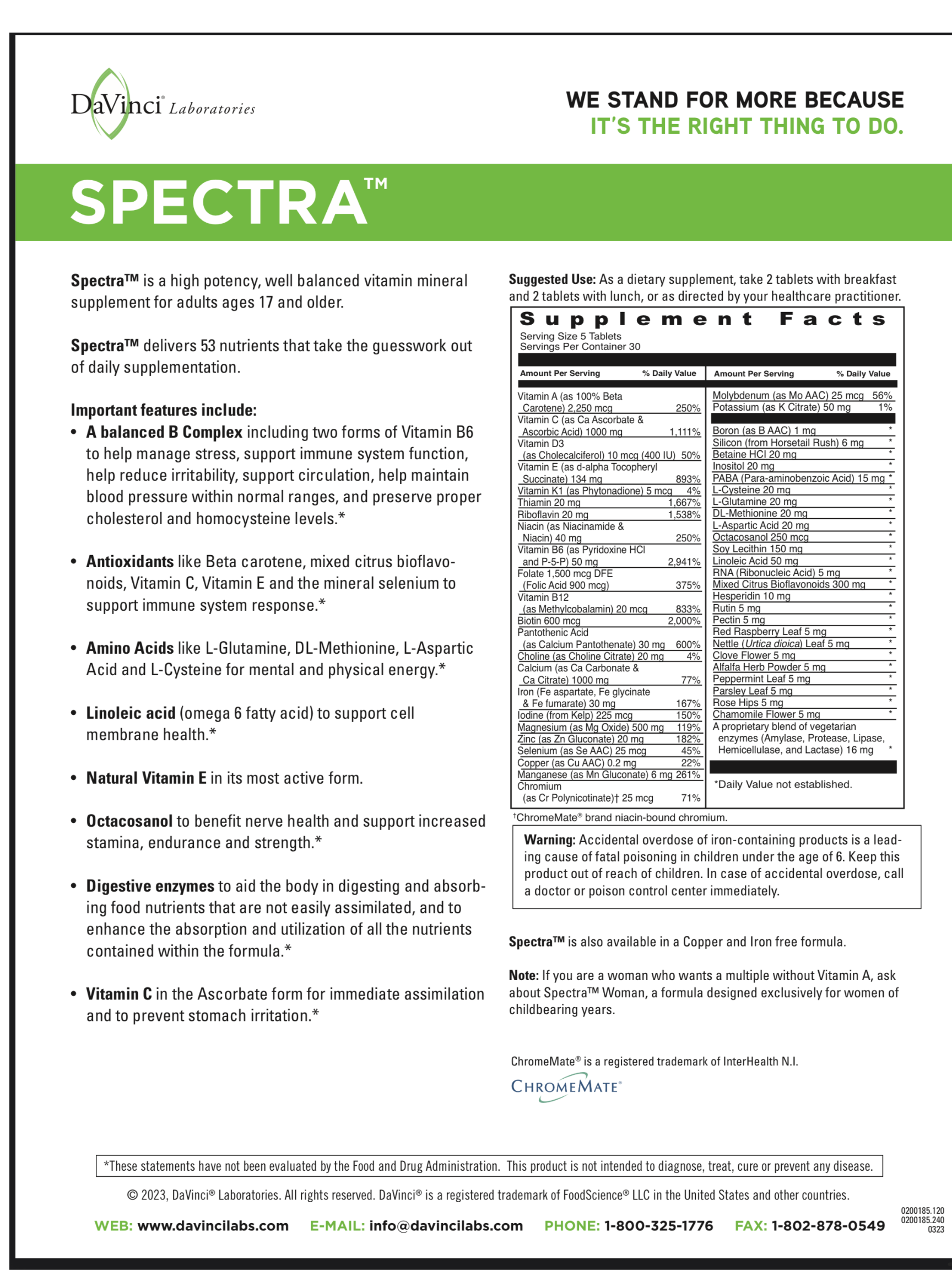 Spectra antioxidant wellness supplement supporting overall health at NBHC
