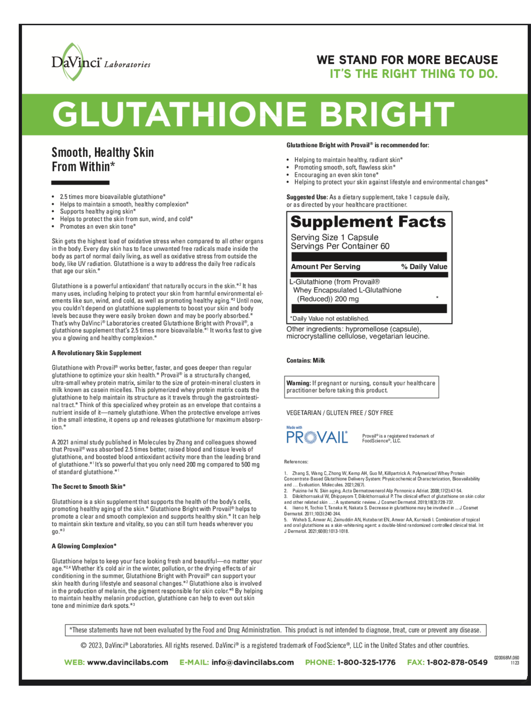 Glutathione Bright supplement supporting detox and antioxidant health at NBHC