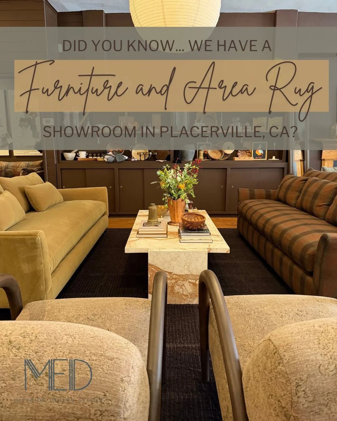 Shop our furniture showroom by appointment OR on Open Studio Wednesday&rsquo;s 10-4 pm 🌻
.
#rowefurniture #furnitureshowroom #placerville