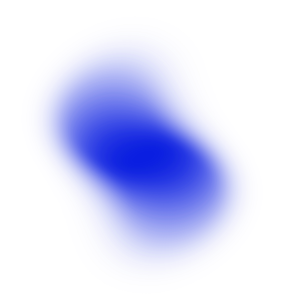 Abstract blue shape with layered concentric contours on a black background.