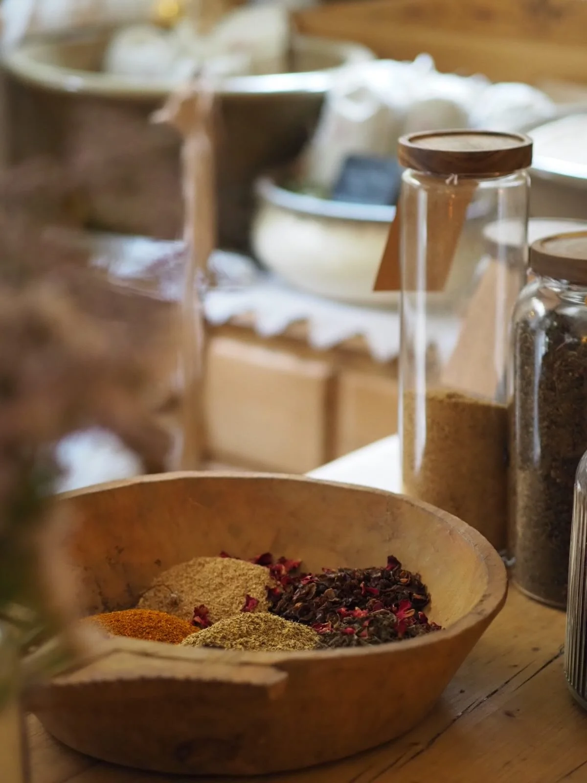 Create Your Own Botanical Tea

Immerse yourself in the art of herbal alchemy as you craft your own bespoke botanical tea blend. Guided by intuition and ancient wisdom, you&rsquo;ll explore a selection of fragrant herbs and flowers, each chosen for th