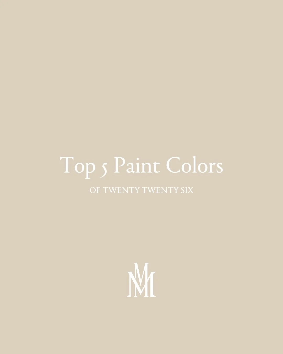 This year is all about muted warmth, depth, and subtle character. We&rsquo;re seeing a shift away from stark whites and cool grays and toward tones that feel layered, lived-in, and intentional.⁠
⁠
Swiss Coffee remains a timeless, creamy neutral that 