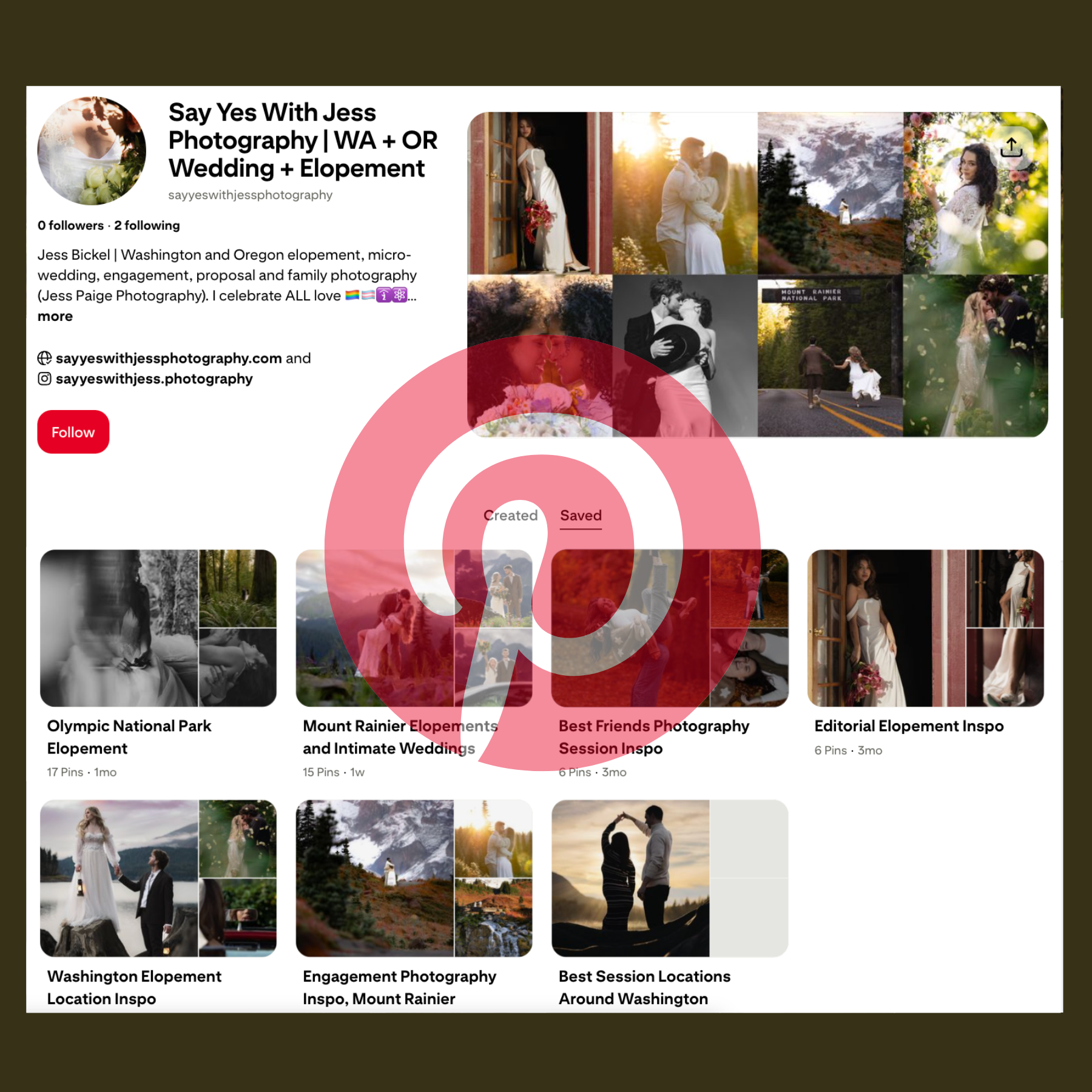 Say Yes With Jess Photography Pinterest account