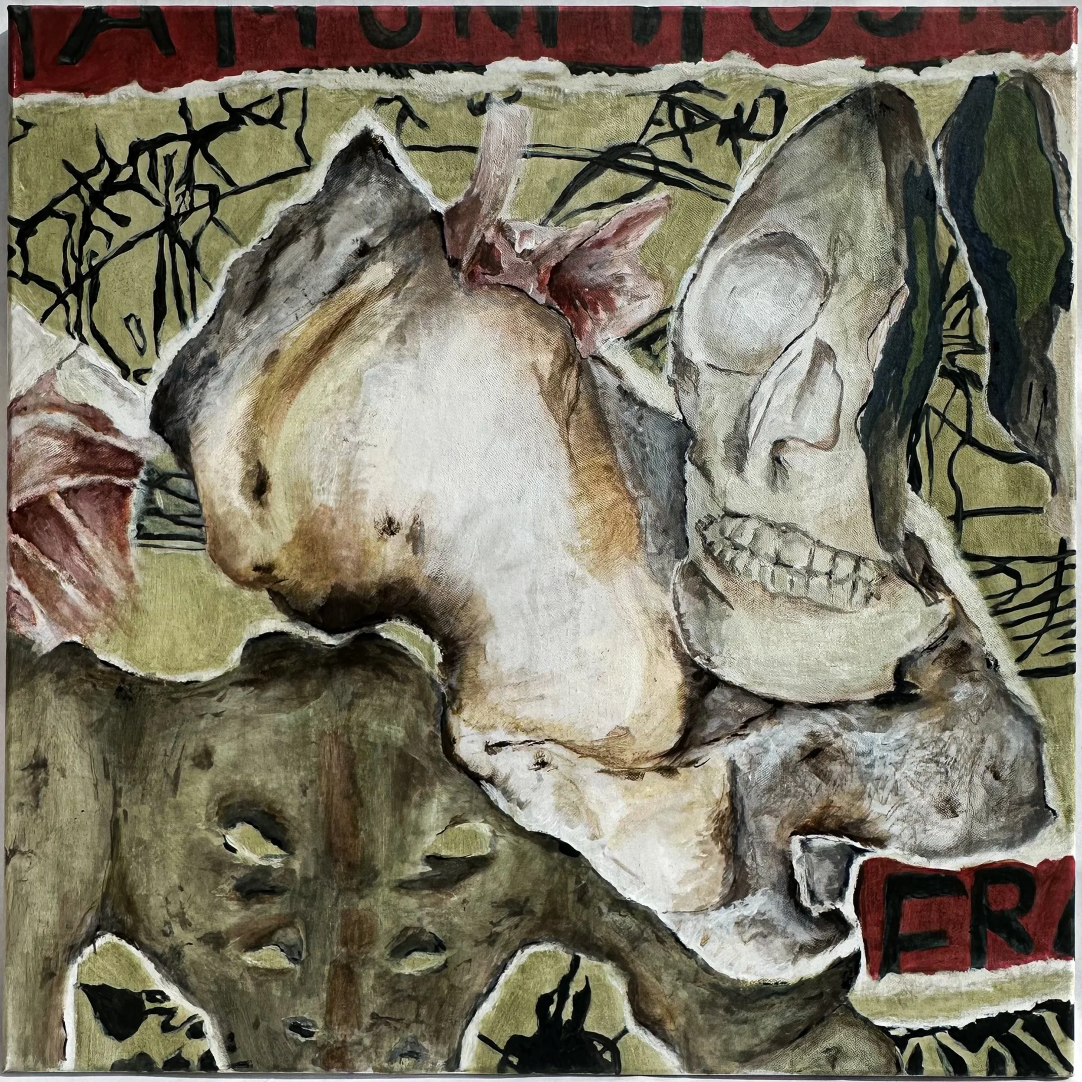 "The Body is a House", 2025, Acrylic on Canvas, 24 x 24 in.