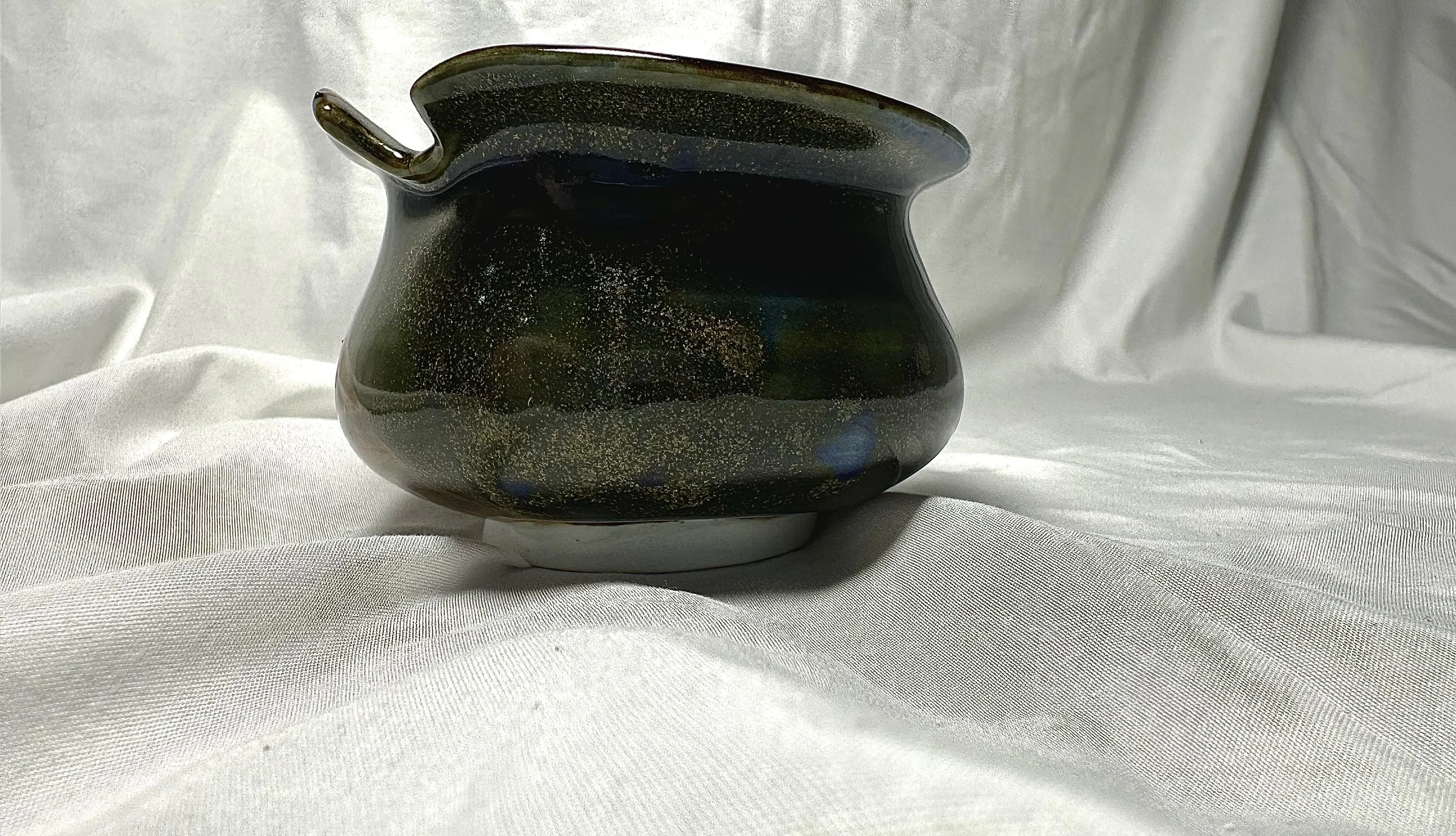 "Handled Basin", 2025, Porcelain, 5.7 x 4.5 x 5 in.