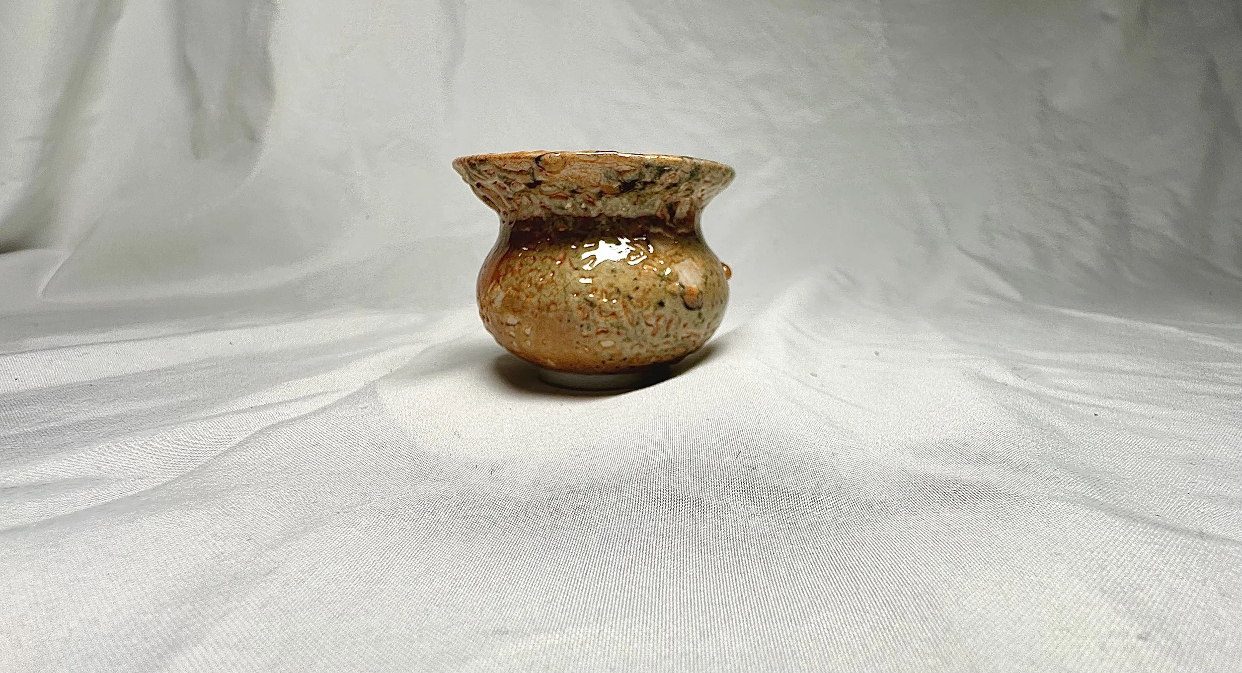 "Eroded Mini Vessel", 2025, Porcelain, 3 x 2.5 x 2.5 in.