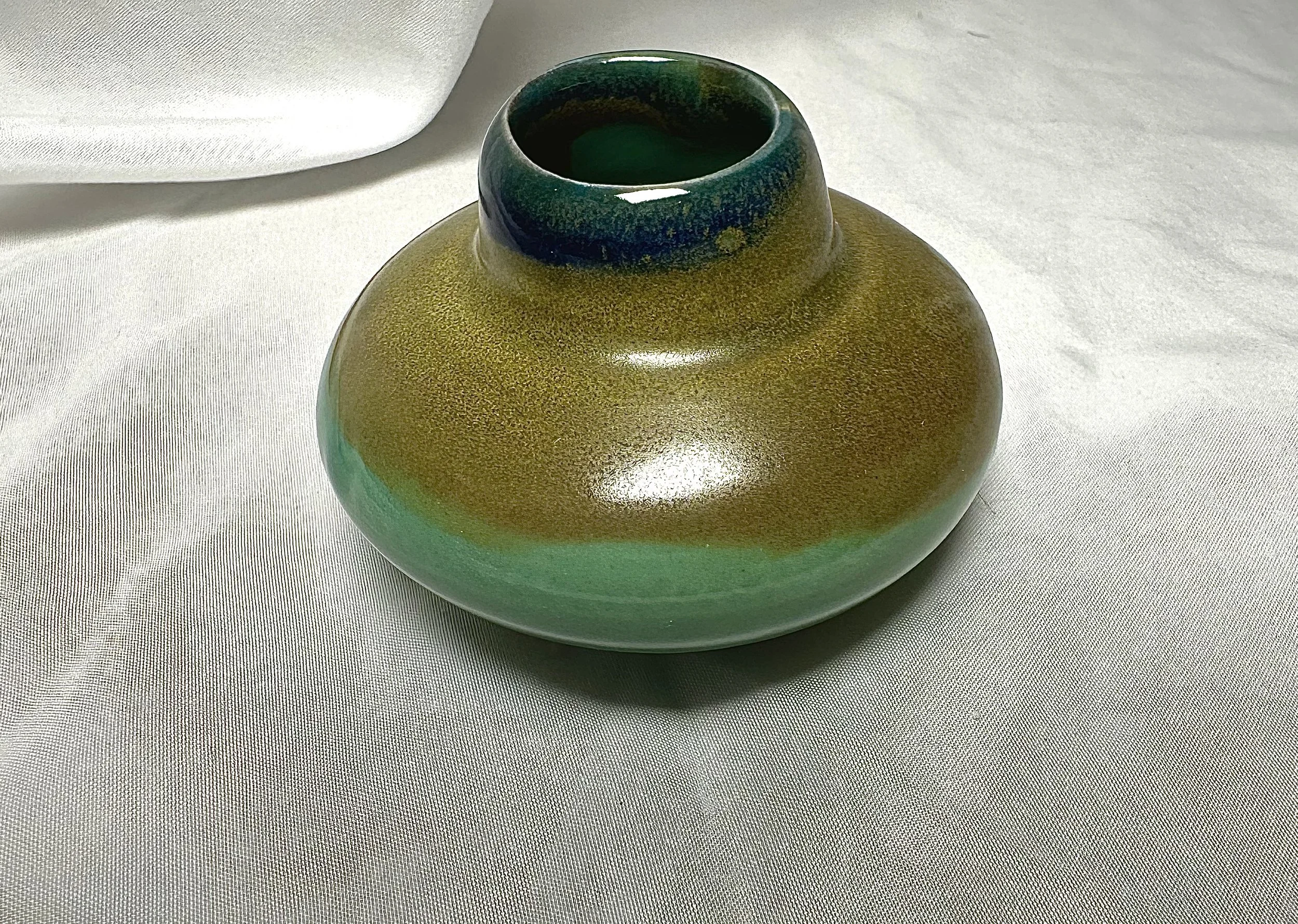 "Strata Vessel", 2025, Porcelain, 4.3 x 3.5 x 3.5 in.