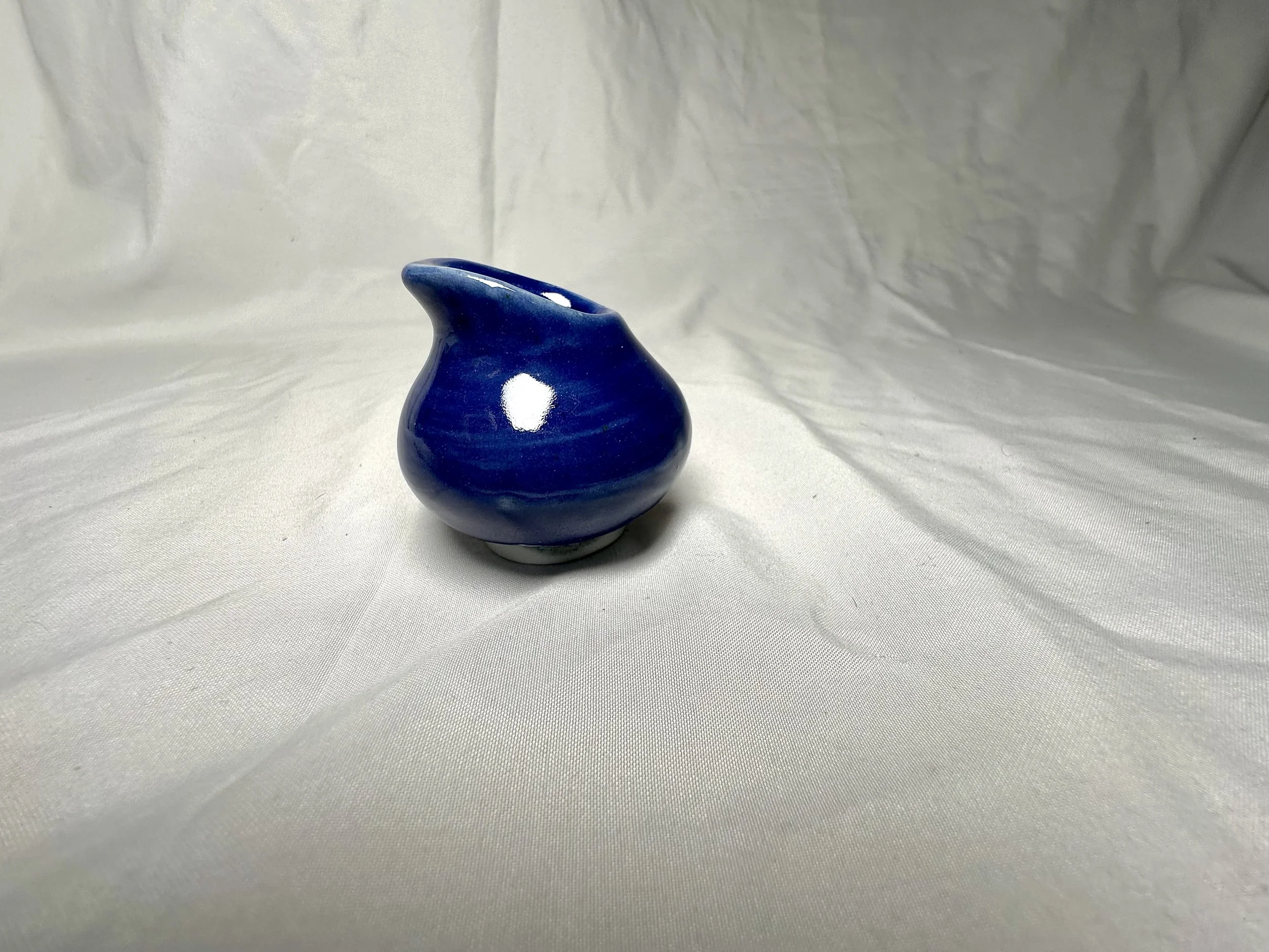 "Notched Pour Vessel", 2025, Porcelain, 3.4 x 2.9 x 2.9 in.