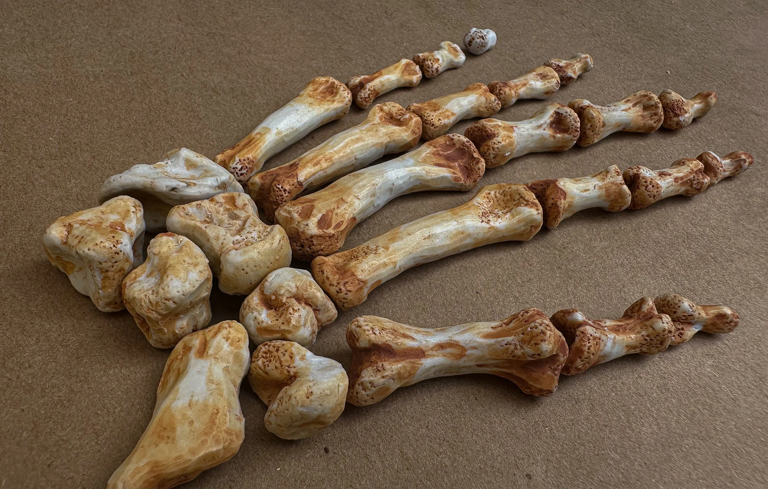 "My Hand", 2025, Porcelain, 7.5 x 4 x .4 in.