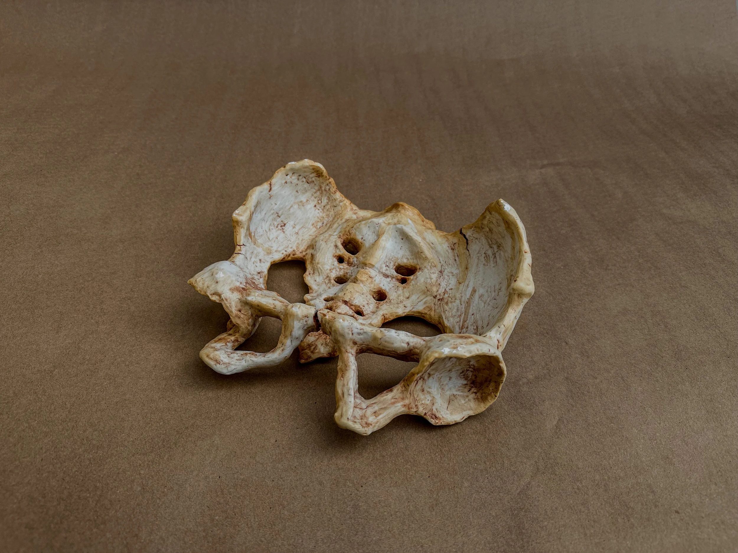 "My Os Coxae", 2025, Porcelain, 9 x 9 x 4 in