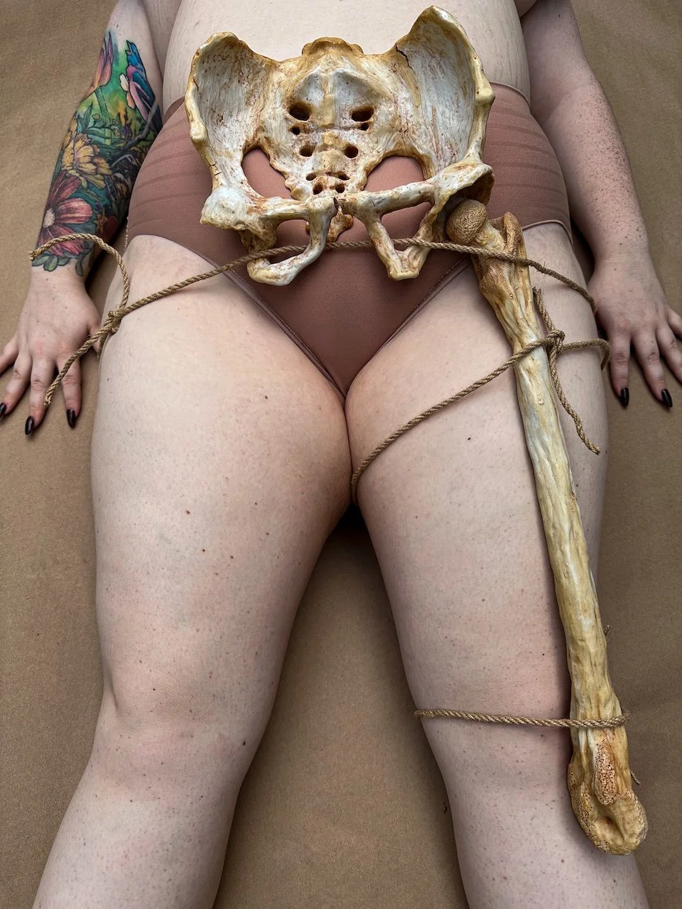  "My Lower Half", 2025, Porcelain, Dimensions Variable