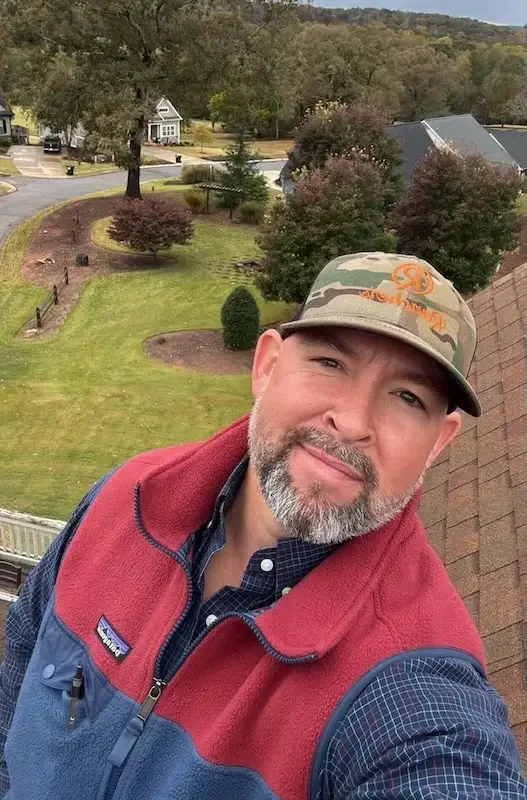 Tyler Big League Roofing owner on completed roof job Northeast Georgia