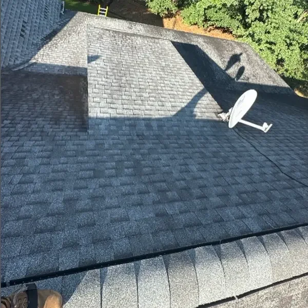 Improperly installed shingles found during roof inspection in Homer, GA