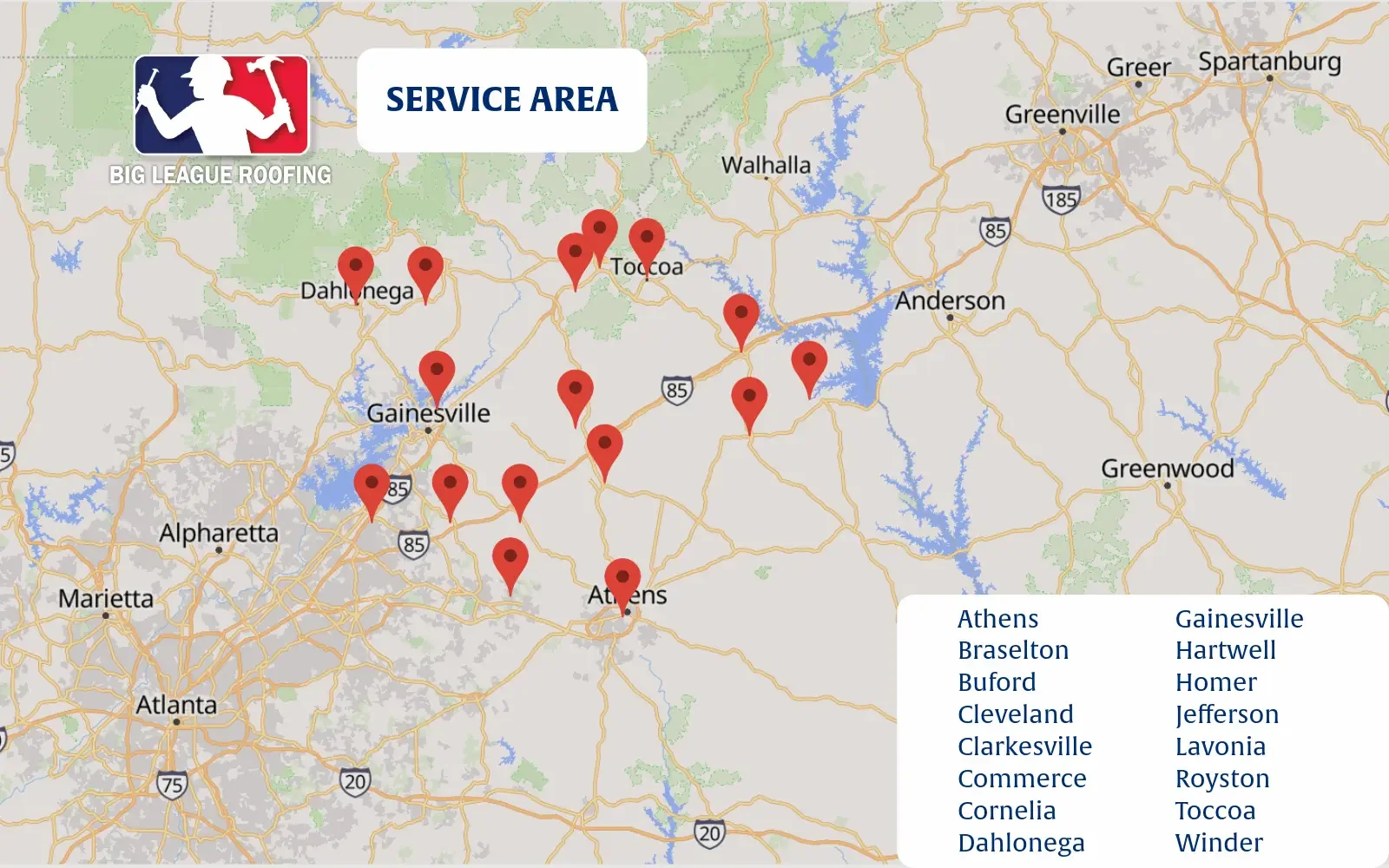 Where We Work: Our Northeast Georgia Service Area