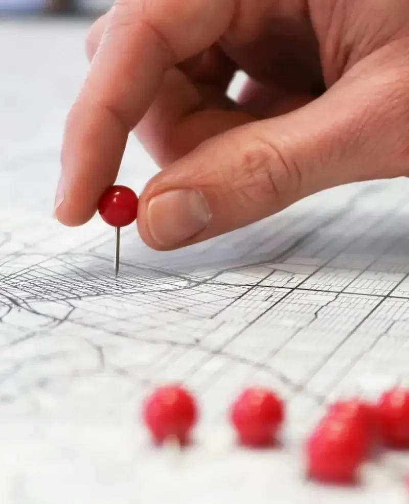 Big League Roofing service area map covering North Georgia residential roofing and storm damage restoration